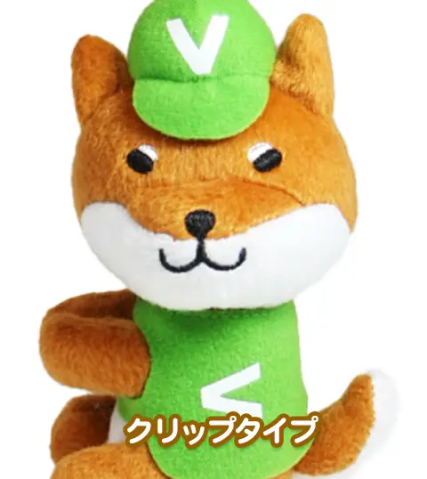 クリップタイプのぬいぐるみ例